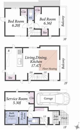 Building plan example (floor plan). Reference plan floor plan 13.7 million yen ・ 80.31 sq m ・ A Building