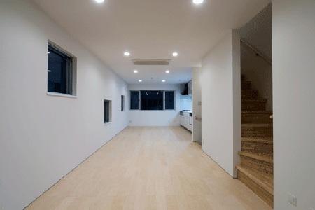 Building plan example (introspection photo). The company example of construction (living)