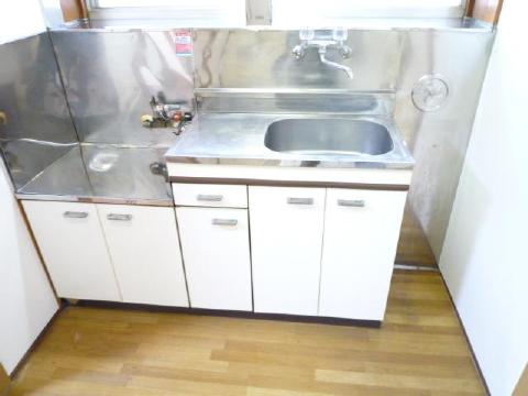 Kitchen. Beautiful interior of gas two-burner installation Allowed