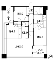 Floor: 3LDK + WIC, the occupied area: 71.49 sq m, Price: 73,580,000 yen, now on sale