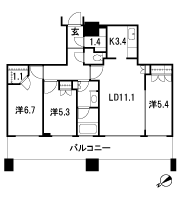 Floor: 3LDK + WIC + SIC, the occupied area: 73.95 sq m, Price: 73,780,000 yen, now on sale