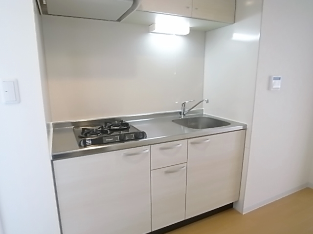 Kitchen. Gas two-burner stove is a system Kitchen.