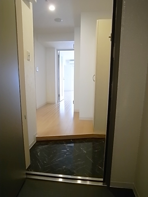 Entrance. The room from the front door. Is a chic impression.