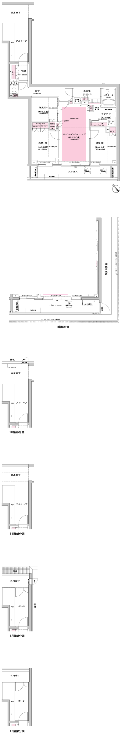 Floor: 3LDK, occupied area: 78.76 sq m, Price: 53,800,000 yen, now on sale