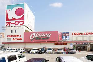 Supermarket. Okuwa until Koyaguchi shop 1871m