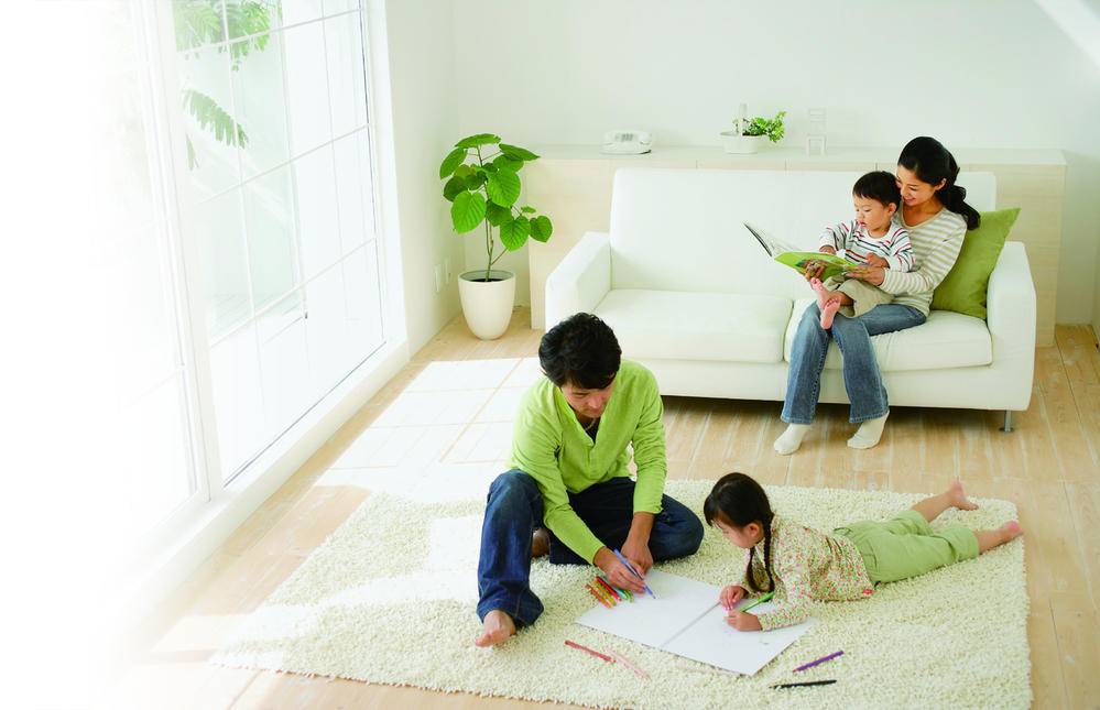 Cooling and heating ・ Air conditioning. Because morphism heating that does not cause the wind, Dust does not wound up without the unpleasant wind.