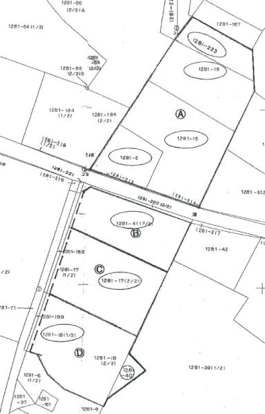 Compartment figure. Land price 7 million yen, Land area 1356.52 sq m