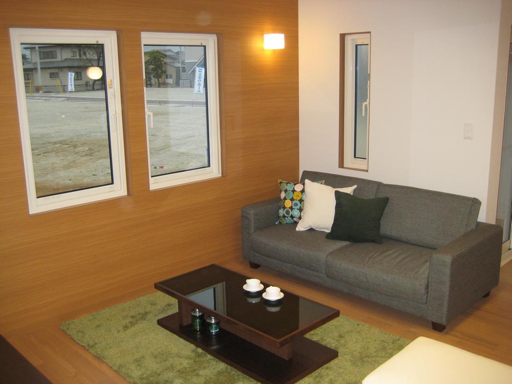 Living. Is living calm of woodgrain