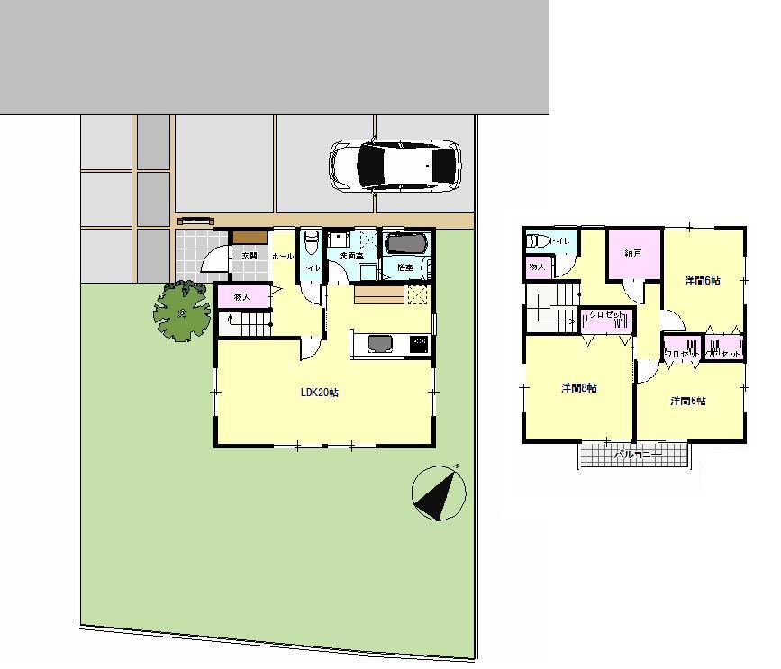 Floor plan. 26.5 million yen, 3LDK + S (storeroom), Land area 227.88 sq m , Building area 227.88 sq m