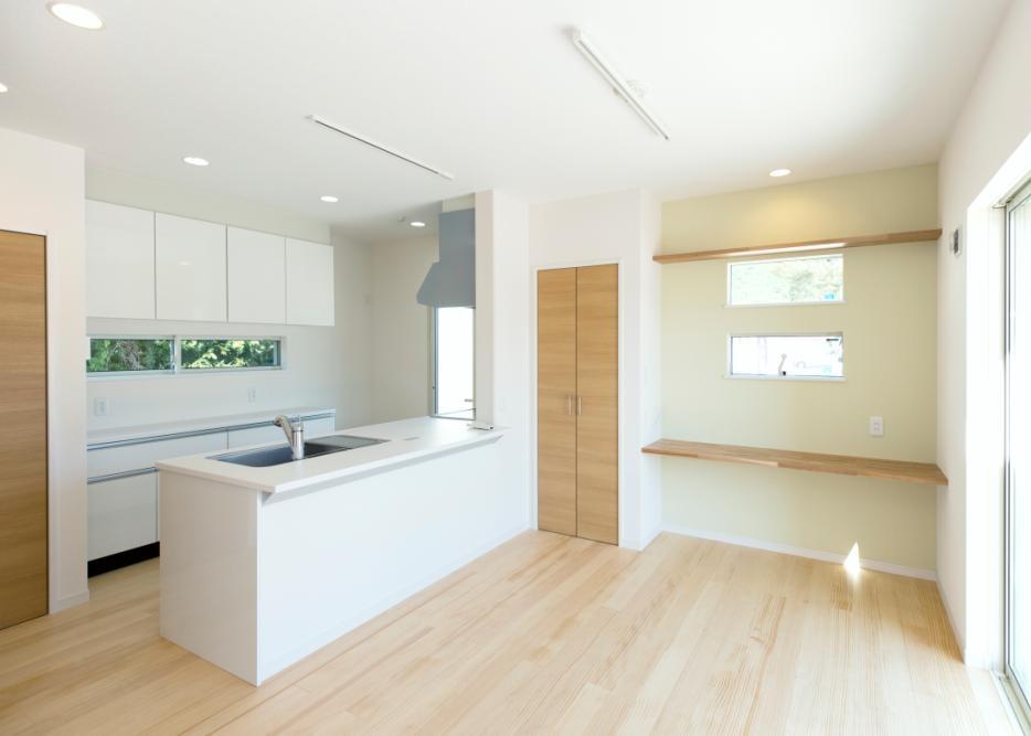 Building plan example (introspection photo).  [reference] "Motomachi Energia Town Yuda" model house  ~ dining ・ kitchen ~