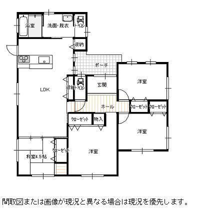 Floor plan. 25,800,000 yen, 4LDK, Land area 288 sq m , Building area 97.3 sq m