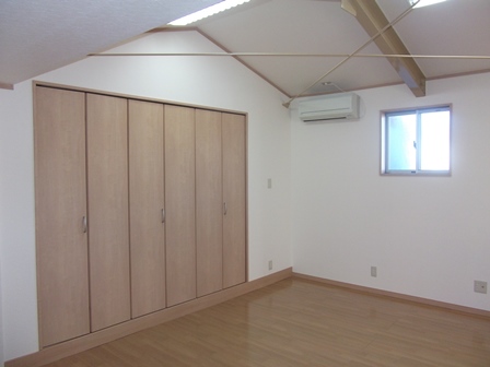 Living and room. Spread of the closet