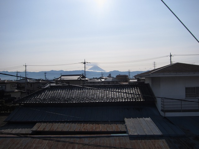 View. Good day you can see the Mount Fuji of weather
