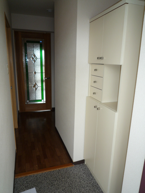 Entrance. There entrance shoe box