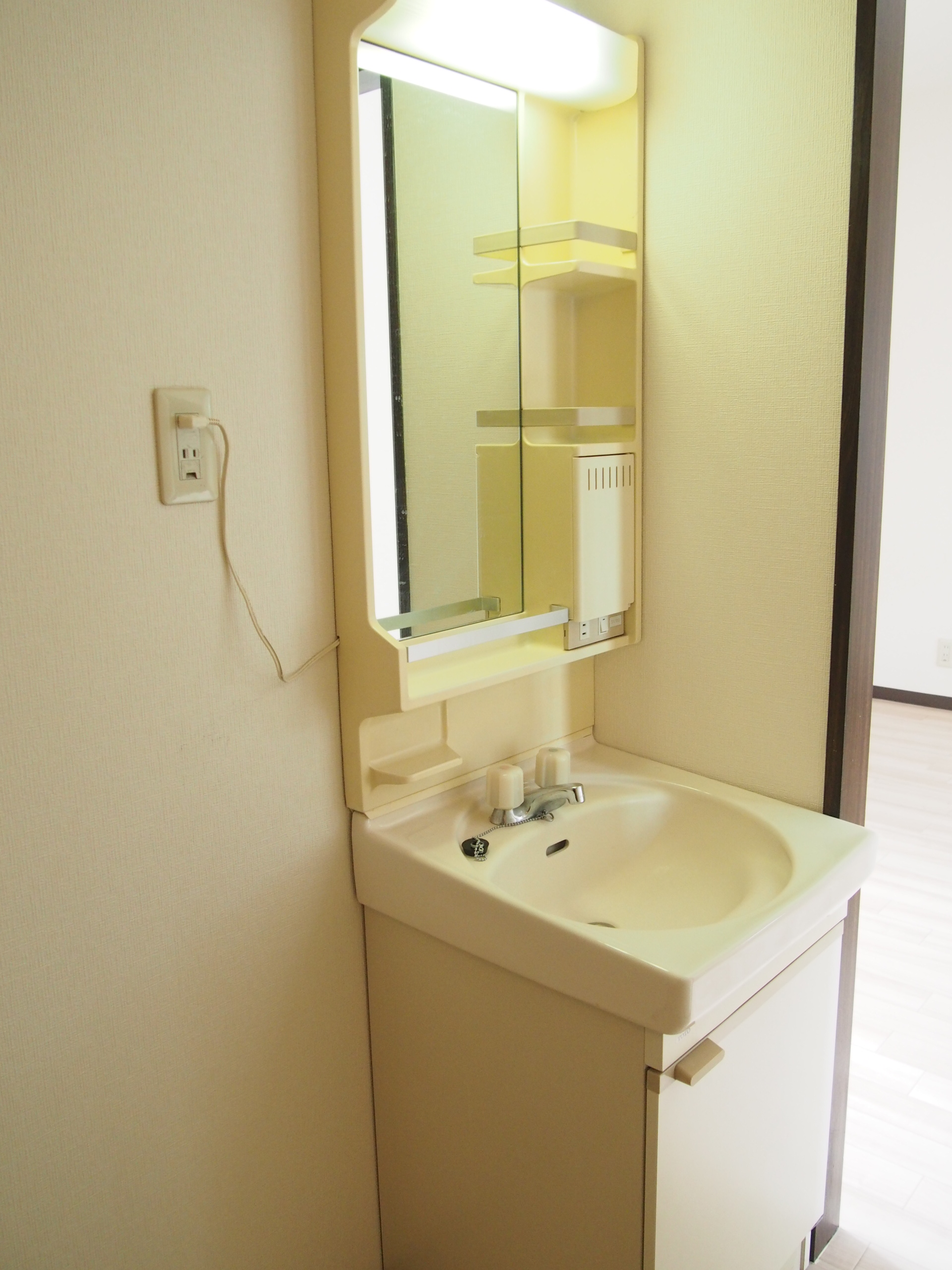 Washroom. It is next to the washing machine Storage.