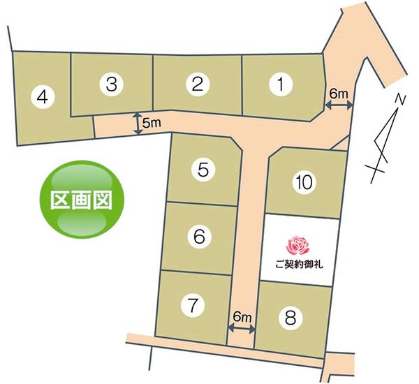 Compartment figure. Land prices -  ※ Sales compartment Figure