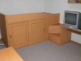 Living and room. With storage bed