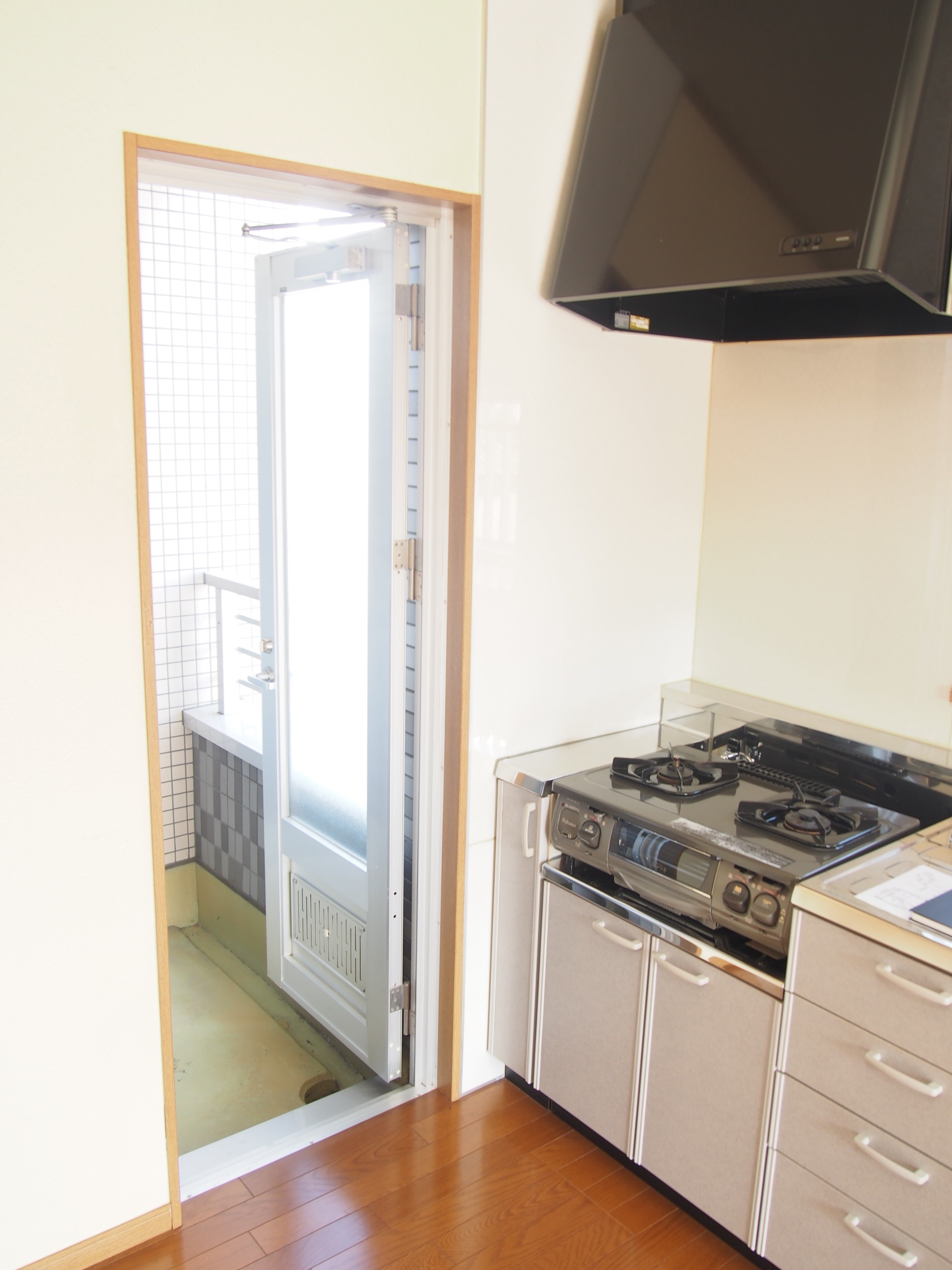 Balcony. Kitchen next to the balcony