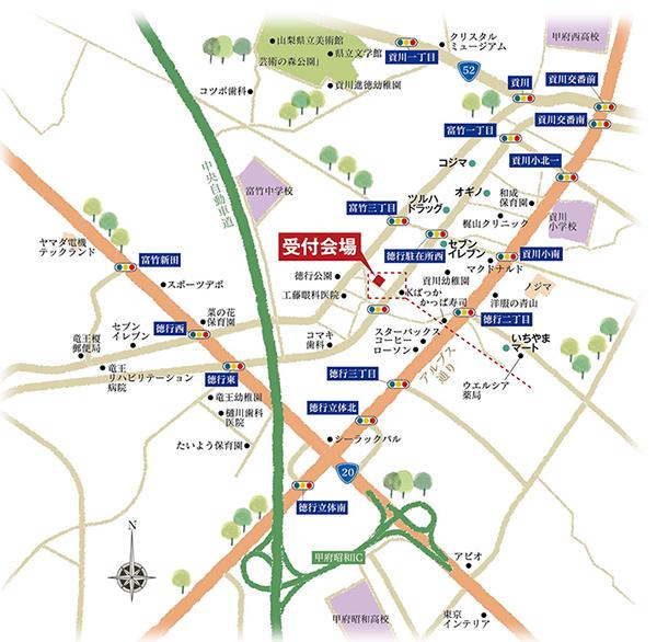 Local guide map.  ※ Traffic guide map