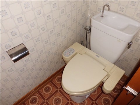Other room space. With warm water washing toilet seat